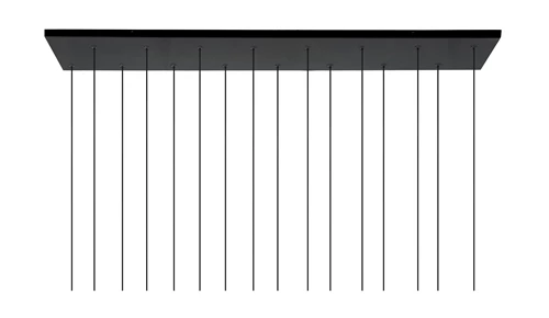 Lucide TEARS - Suspension - LED Dim. - G4 - 16x1,5W 3000K - Noir - détail 2